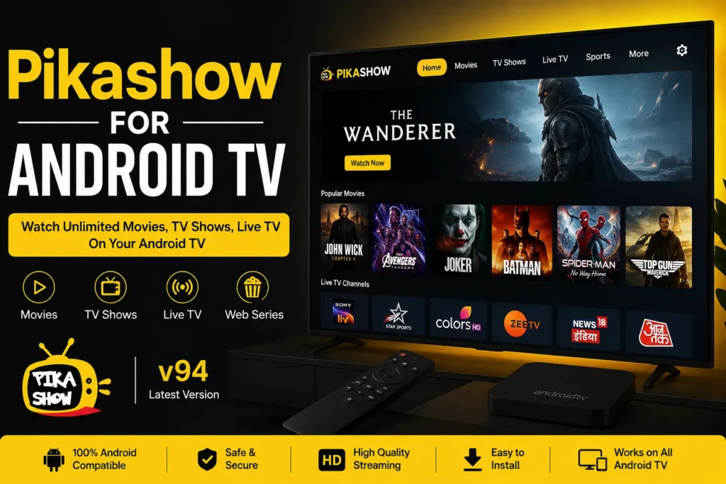 Pikashow for Android TV