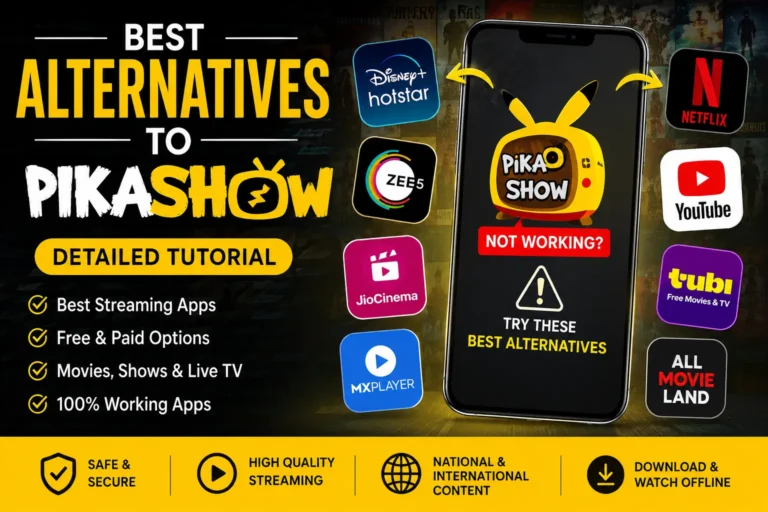 Best Alternatives to Pikashow APK for Free Movie and Live TV Streaming Apps