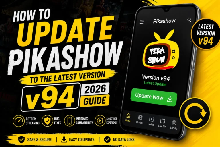 How to Update Pikashow Latest Version v94 APK on Android (2026 Guide)