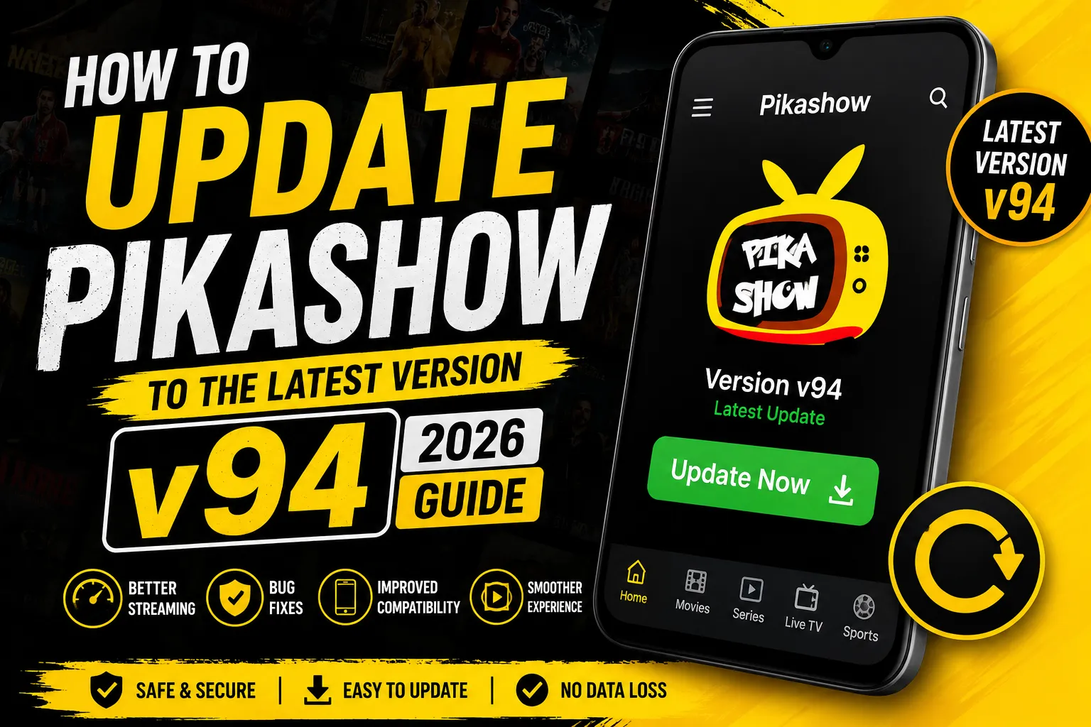 How to Update Pikashow Latest Version v94 APK on Android (2026 Guide)