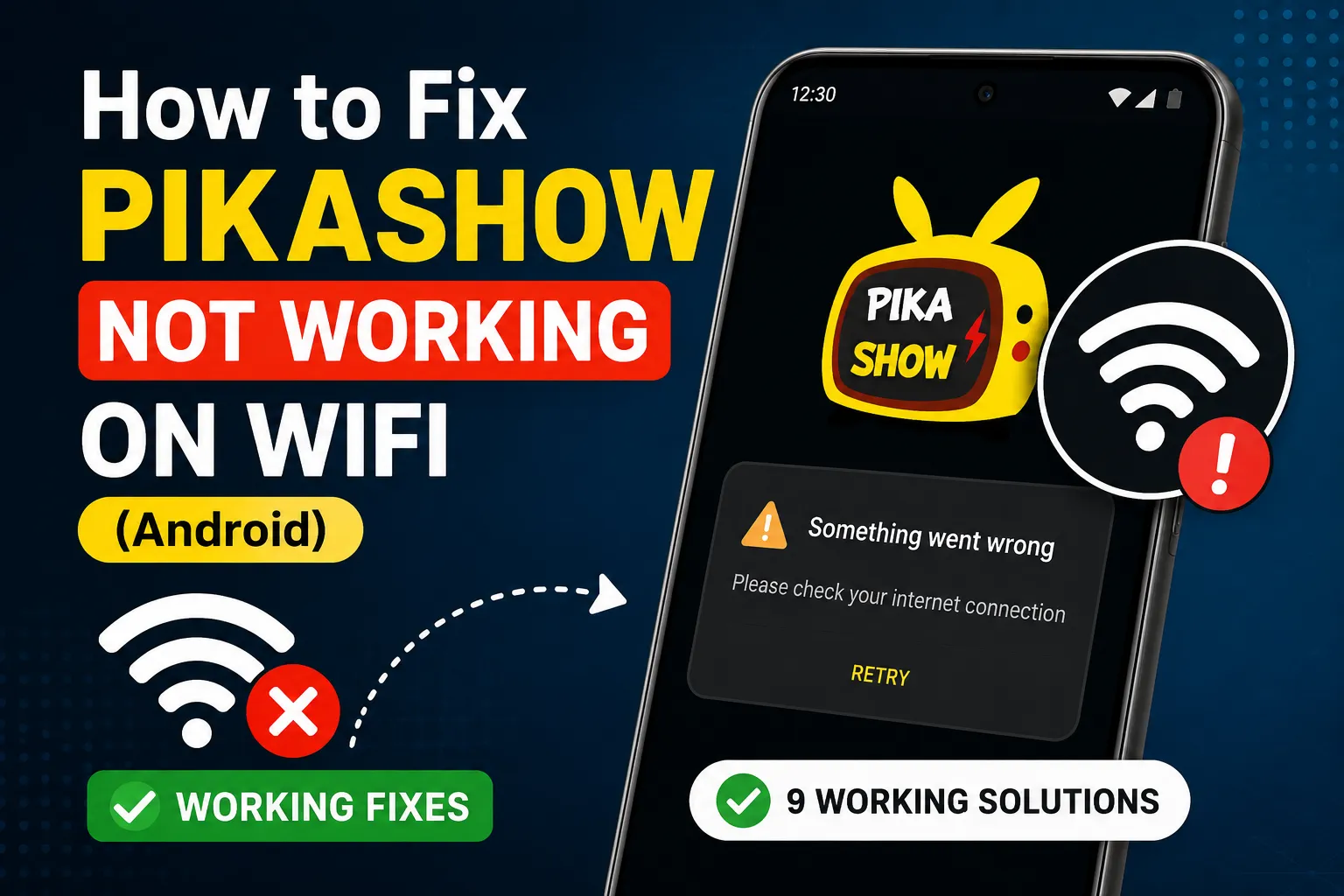 How to Fix Pikashow Not Working on WiFi 1 How to Fix Pikashow Not Working on WiFi (Android) – 9 Working Solutions