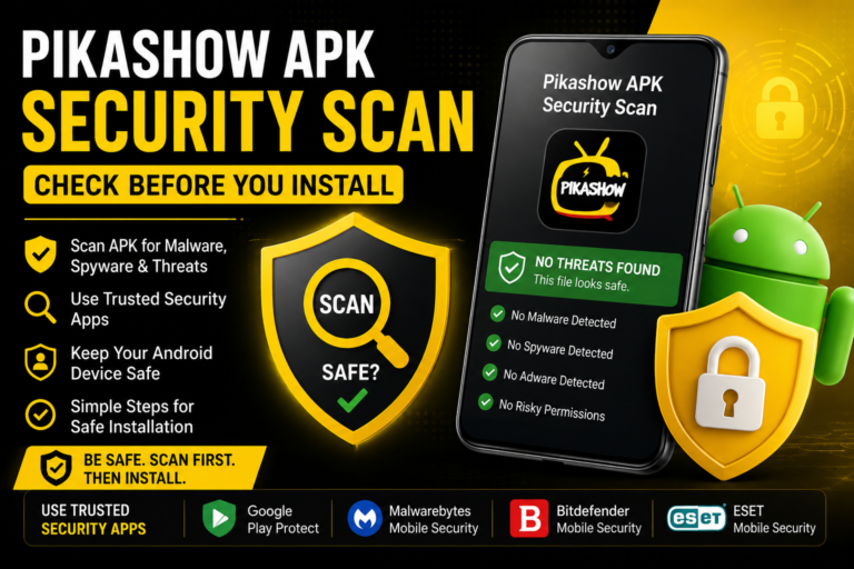 pikashow apk security-scaning steps make easy